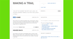 Desktop Screenshot of makingatrail.com