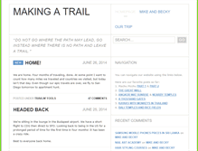 Tablet Screenshot of makingatrail.com